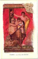 Pompei, La Villa dei Misteri - 5 old unused erotic art postcards