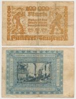 Németország / Weimari Köztársaság 1923. 5db klf szükségpénz + 1923. 500.000.000M T:III,III-
Germany...