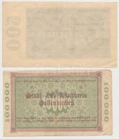 Németország / Weimari Köztársaság 1923. 5db klf szükségpénz + 1923. 500.000.000M T:III,III-
Germany...