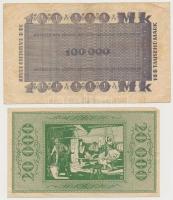 Németország / Weimari Köztársaság 1923. 5db klf szükségpénz + 1923. 500.000.000M T:III,III-
Germany...