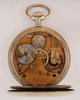 Omega zsebóra, római számos, sérült számlappal, másodpercmutatóval, működik, d: 5 cm