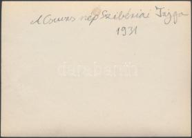 1931 A csuvas nép a szibériai tajgán, feliratozott fotó, 8x12 cm