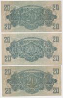 1944. 1P-20P (10x) "A Vörös Hadsereg Parancsnoksága" T:III