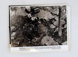 cca 1960-70 Katasztrófák a világ minden tájáról, MTI fotók, 14db, cca  20x27cm