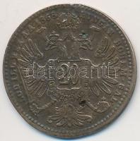 Ausztria 1869. 20kr "Ferenc József" Cu hamisítvány T:2-,3 
Austria 1869. 20 Kreuzer "...