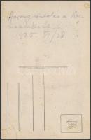 1925 Harangszentelés a karmelitáknál, feliratozott fotólap, 9x14 cm