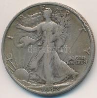 Amerikai Egyesült Államok 1942S 1/2$ Ag T:2-,3 ph. USA 1942S 1/2 Dollar Ag C:VF,F edge error
Krause...