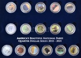 Amerikai Egyesült Államok 2010- 1/4$ Cu-Ni "Amerika Gyönyörű Nemzeti Parkjai Negyed Dolláros So...