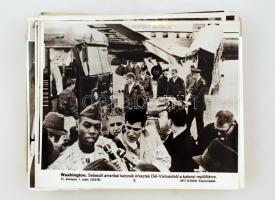 cca 1960-70 Politika, sport, kultúra és technika, történelmi összefoglaló  fotókon, cca 100db MTI fo...