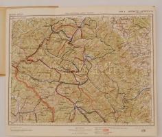1928 Mapa turystyczna Karpat Polskich 4.: Jaremcze-Worochta, 1:100000, papírkötésben, 40×35 cm