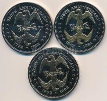 Amerikai Egyesült Államok 1982. "George Washington" fém emlékérem + 1984. "Abraham Li...