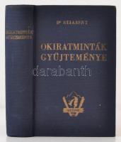 Dr. Stiassny József (szerk.): Okiratminták gyűjteménye a vonatkozó beadványmintákkal és magyarázó jegyzetekkel. Uránia jogi és gazdasági könyvtár. Budapest, 1936, Székely Nyomda és Könyvkiadó Vállalat. Második, lényegesen bővített, átdolgozott kiadás. Enyhén kopott egészvászonkötésben, 452 p. A címoldal szakadt.