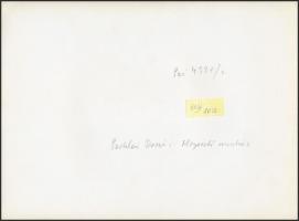 Sziklai Dezső(1910-1997): Hegesztőmunkás, feliratozott fotó, egyik sarkán törésnyommal, 24x18 cm