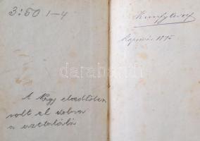 Horváth Mihály: A magyarok története I. Pest, 1842, Geibel Károly bizománya. Aranyozott gerincű félv...