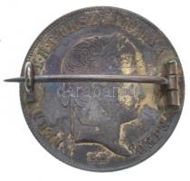 1848KB 20kr Ag "V. Ferdinánd" kitűzővé alakítva T:2- juszt., patina