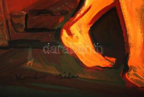 Kondor jelzéssel: Angyal.  Olaj, farost, 79×59 cm