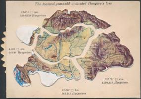 cca 1930 Irredenta nyomtatvány, mozgatható, 10x14cm