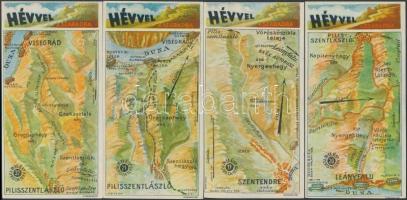 cca 1938 HÉV számoló cédula,14x7cm, 10db