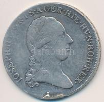 Osztrák Németalföld 1789A 1/2 Kronenthaler Ag "II.József" (14,61g) T:3 ph f.nyom eldolgozva, k. Austrian Netherlands 1789A 1/2 Kronenthaler Ag "Joseph II" (14,61g) C:F edge error, restored ear mark, scratch Krause KM#34