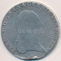 Osztrák Németalföld 1789A 1/2 Kronenthaler Ag "II. Ferenc" vésve (14,23g) T:3, fülnyom eldolgozva, k. Austrian Netherlands 1789A 1/2 Kronenthaler Ag "Franz II" carved (14,23g) C:F edge error, restored ear mark, scratch Krause KM#61.1