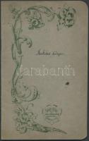 cca 1920-1940 Kézzel írt receptgyűjtemény, nagyrészt sütemények, füzetben, jó állapotban, cca 28 beírt oldal