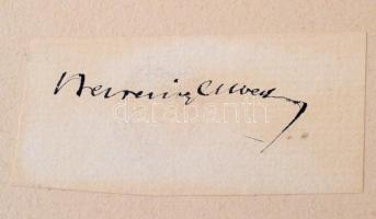 Berzeviczy Albert (1853-1936) politikus, történetíró saját kezű aláírása. Papír