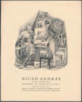 cca 1926 Biczó András festőművész vállalkozását népszerűsítő szórólap, 24x19 cm