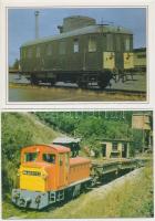 20 db (összesen 11 különböző) modern, megíratlan vasúti képeslap / 20 unused modern railway postcards (11 different + multiple ones)