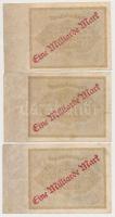 Németország / Weimari Köztársaság 1922. 1000M "Eine Milliard Mark" felülnyomással (10x) T:...