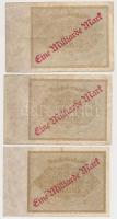 Németország / Weimari Köztársaság 1922. 1000M "Eine Milliard Mark" felülnyomással (10x) T:...