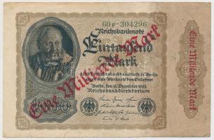 Németország / Weimari Köztársaság 1922. 1000M "Eine Milliard Mark" felülnyomással (10x) T:...