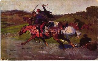 Kozákhalál Máramarosban / The death of the Cossacks in Máramaros, Hungarian hussar s: Juszkó, (EK)