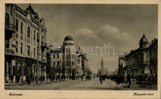 Debrecen, Kossuth utca (gyűrésnyom / slight crease)