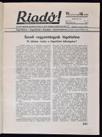 1942 Riadó! A Légoltalmi Liga Lapja VI. évfolyamának 16. száma