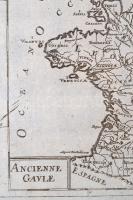 Az ősi Gallia. (Ancienne Gaul) XVII. századi térkép. Francia nyelvű. 30x20 cm. Rézmetszet. The Ancie...