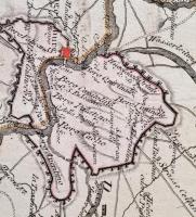 A római régióról XVIII. század körül készült térkép. (Die Gegend um Rom). Rézmetszet. Római, olasz é...