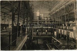 Botfalu, Bod; Cukorgyár belső, kilugzási helyiség / sugar factory interior, diffusion room