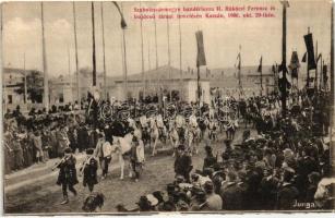 1906, Kassa, Szabolcsvármegye bandériuma II. Rákóczi Ferencz és bujdosó társai temetésén, Nyulászi Béla / Cavarlyman of Szabolcs county at the reburial ceremony of Rákóczi Ferenc and his companion