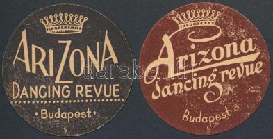 2 db Arizona Dancing Revue Budapest reklámkorong, d: 4,5 cm
