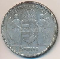 1930. 5P Ag "Horthy jobbra" T:3 Adamo P8