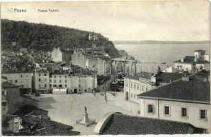 Piran, Pirano; Piazza Tartini / square (fa)