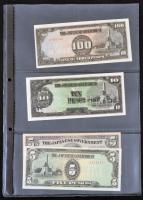 Fülöp-szigetek / Japán megszállás 1942-1944. 1c-100P (12x) + Fülöp-szigetek / Bacolod / Negros Occid...