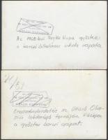 1968 Pajtás Kupa, A győztes barcsi csapat, 2 db feliratozott fotó, 9x14 cm