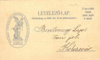 1899 Kolozsvár, Cluj; Országos Történelmi Ereklye Múzeum Egyesületének képeslapja Kossuth Lajos arck...