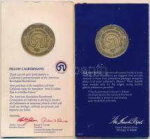 Amerikai Egyesült Államok 1974. 2db klf kétoldalas Br emlékérem "The Pony Express", "...