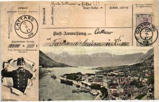 Kotor, Cattaro; postman, telegraph (cut)