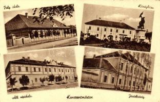 Kunszentmárton, Mozaiklap polgári iskola, községháza, népiskola, járásbíróság