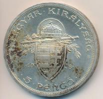 1938. 5P Ag "Szent István" T:2 oxidáció