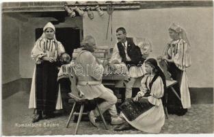 Román parasztok, Nagyszeben, Sibiu, Hermannstadt, Emil Fischer / Romanian peasants, folklore