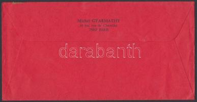 Michel Gyarmathy (1908-1996), a Folies Bergere revüszínház grafikusa, díszlettervezőjének ünnepi üdv...